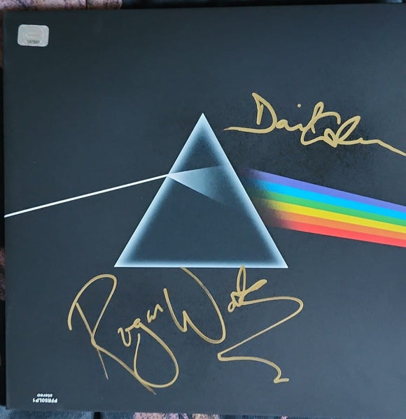 ROGER WATERS DAVID GILMOUR PINK FLOYD signed autographed album COA Hologram