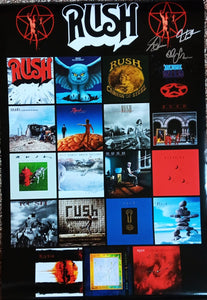 RUSH Band signed autographed poster COA Hologram