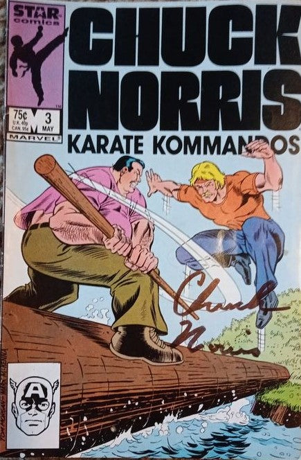 CHUCK NORRIS signed autographed Comic Book COA Hologram