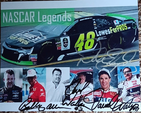 DALE EARNHARDT NASCAR DRIVERS LEGENDS signed autographed photo COA Hologram