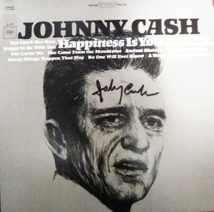 JOHNNY CASH signed autographed album COA Hologram