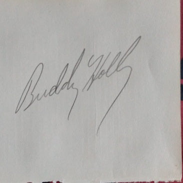 BUDDY HOLLY signed autographed photo cut COA Hologram