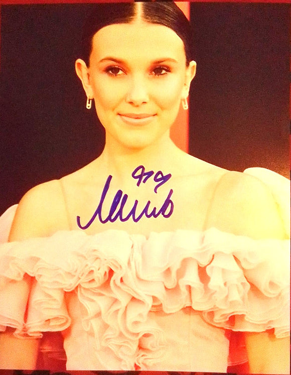 MILLIE BOBBY BROWN signed autographed photo COA Hologram