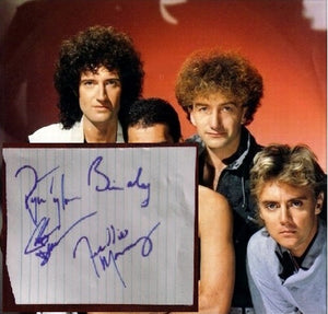 QUEEN BAND signed autographed photo COA Hologram
