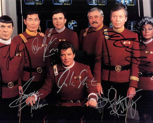STAR TREK CAST signed autographed photo COA Hologram