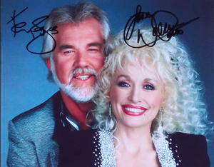 KENNY ROGERS DOLLY PARTON signed autographed photo COA Hologram