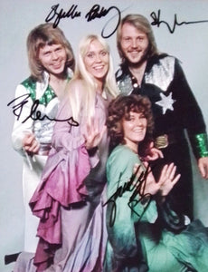 ABBA signed autographed photo COA Hologram