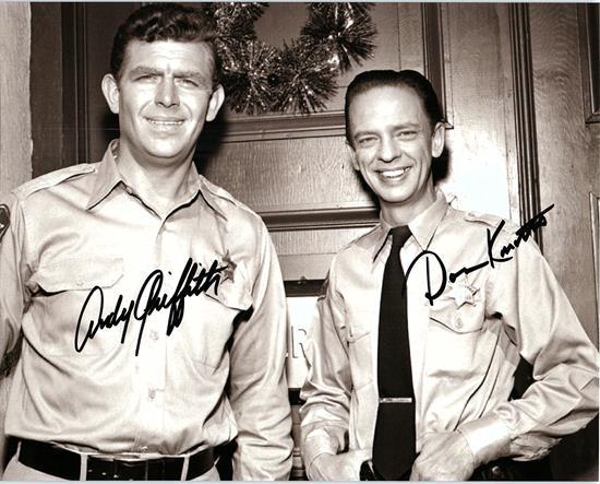 THE ANDY GRIFFITH SHOW CAST signed autographed photo COA Hologram